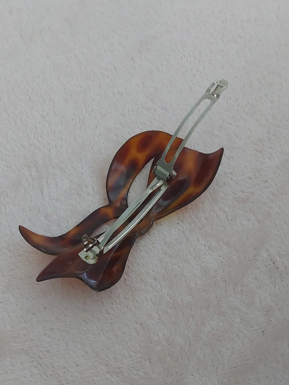 Made In France Tortoiseshell BOW Hair Barrette NWOT